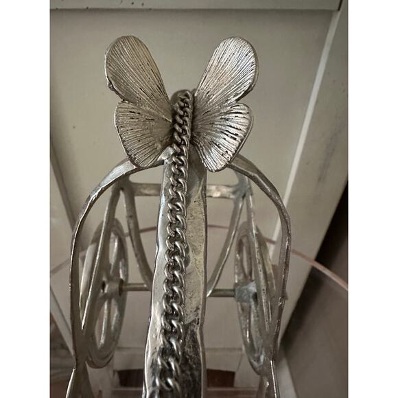 Vintage Michale Aram Wine holder carriage silver butterfly rare - Picture 3 of 16